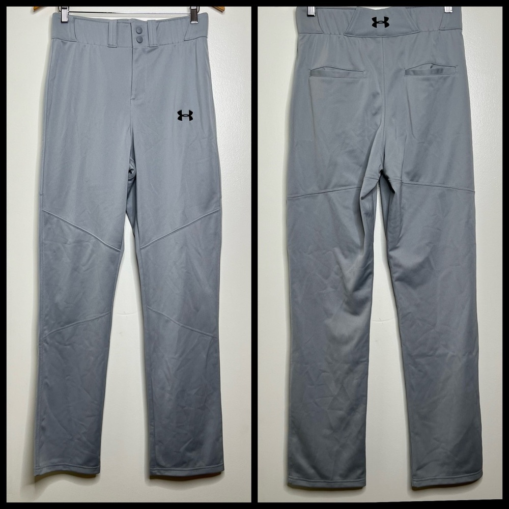Under Armour Relaxed Utility Baseball Pants HeatGear Men’s Small Loose Fit Gray